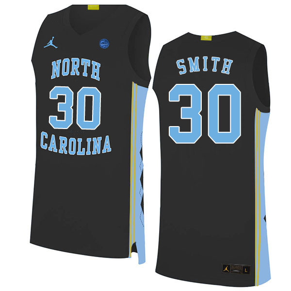 2020 Men #30 K.J. Smith North Carolina Tar Heels College Basketball Jerseys Sale-Black